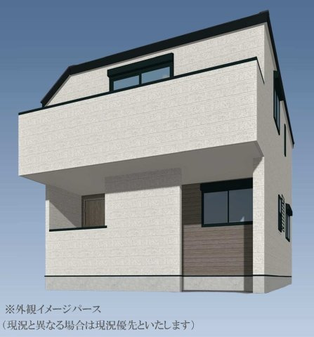 【横浜市旭区中尾2丁目30-15新築戸建て】★仲介手数料無料★（中尾小学校・希望が丘中学校）の外観パース