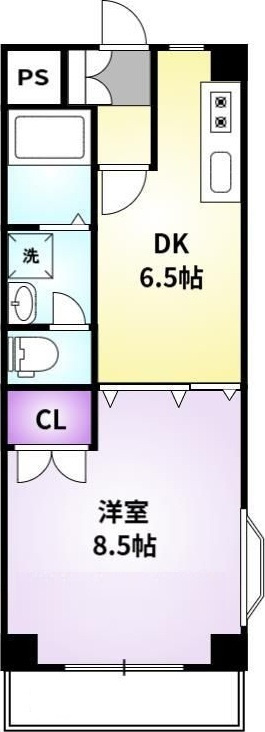 クラウンⅡ津福の間取り|使い勝手の良い間取りです♪