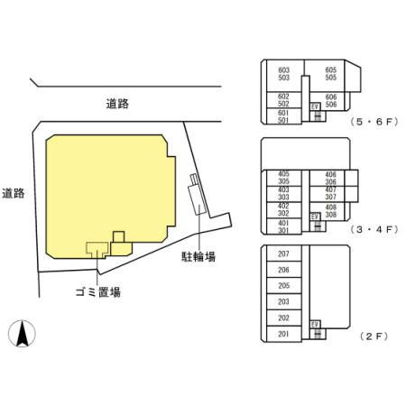 Tレジデンスの区画図