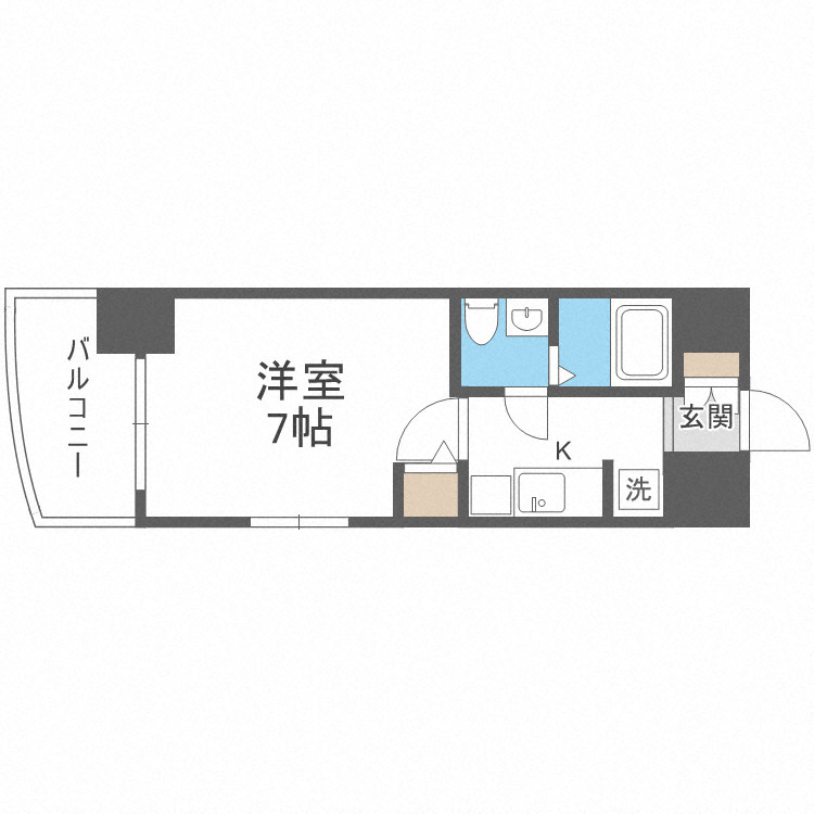 セレニテ桜川駅前プリエの間取り