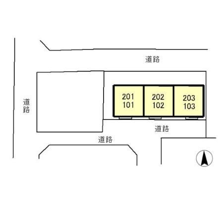 ボナール　A・Fの区画図
