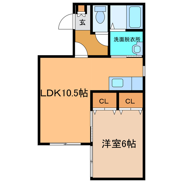 410ハイツの間取り