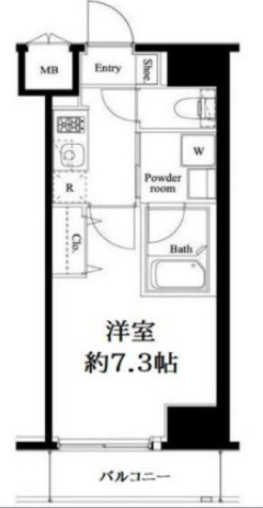 ハーモニーレジデンス門前仲町の間取り
