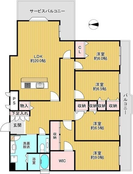 【間取り】 | SEASONCOURT FUKUE