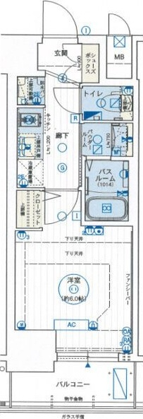 エステムコート名古屋新栄アクシスの間取り