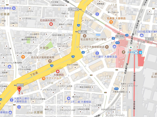 大曽根ＴＹＫビルの地図