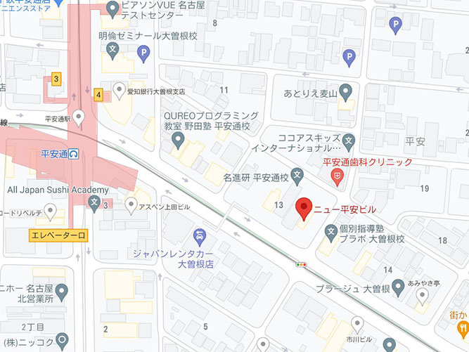 ニュー平安ビルの地図