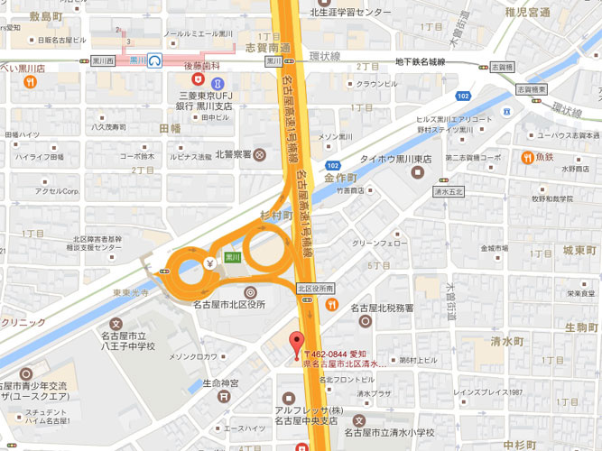 黒川ビルの地図