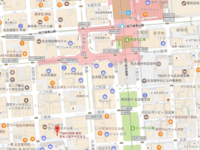 栄センタービルの地図