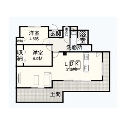 サンシティーニュー東駅の間取り