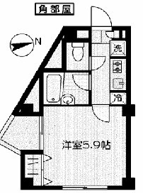 イーストープ上北沢の間取り