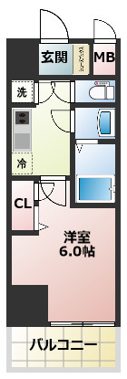 Dimus新大阪の間取り