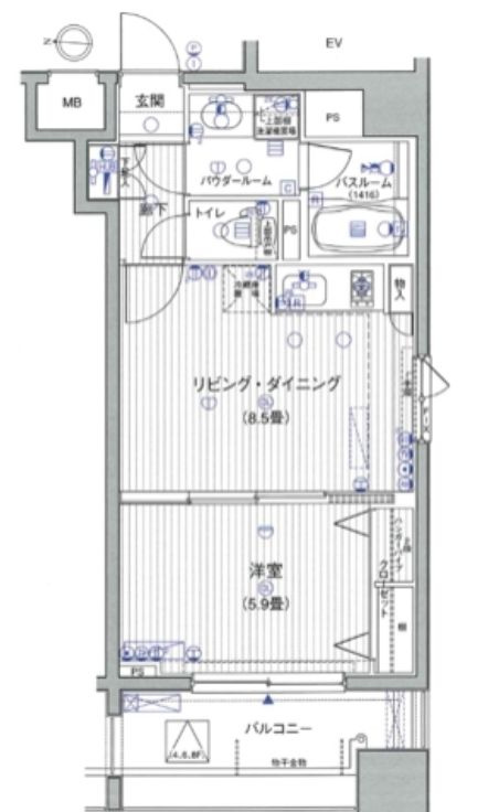ラグジュアリーアパートメント三ノ輪の間取り