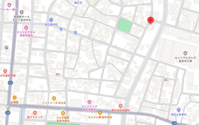 あま市森6丁目倉庫の地図