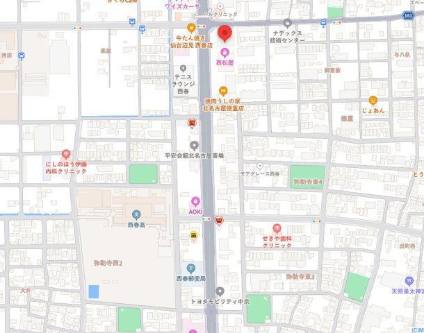 北名古屋市徳重大日店舗の地図