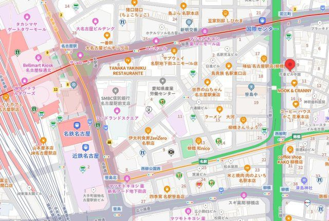 花車ビル中館の地図