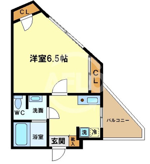 【間取り】 | ORYZA肥後橋 | ORYZA肥後橋（オリザ肥後橋）　開放感ある間取り