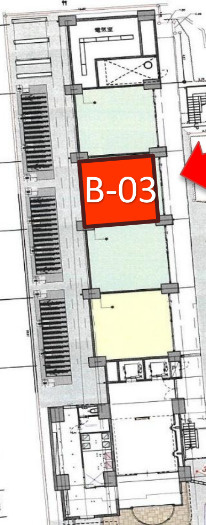 大阪市北区中崎西４丁目の店舗一部の間取り