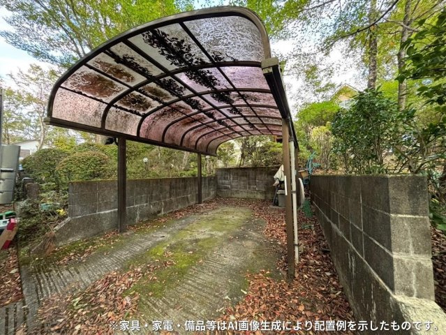 那須町大字高久乙 那須高雄台管理別荘地 中古物件の駐車場