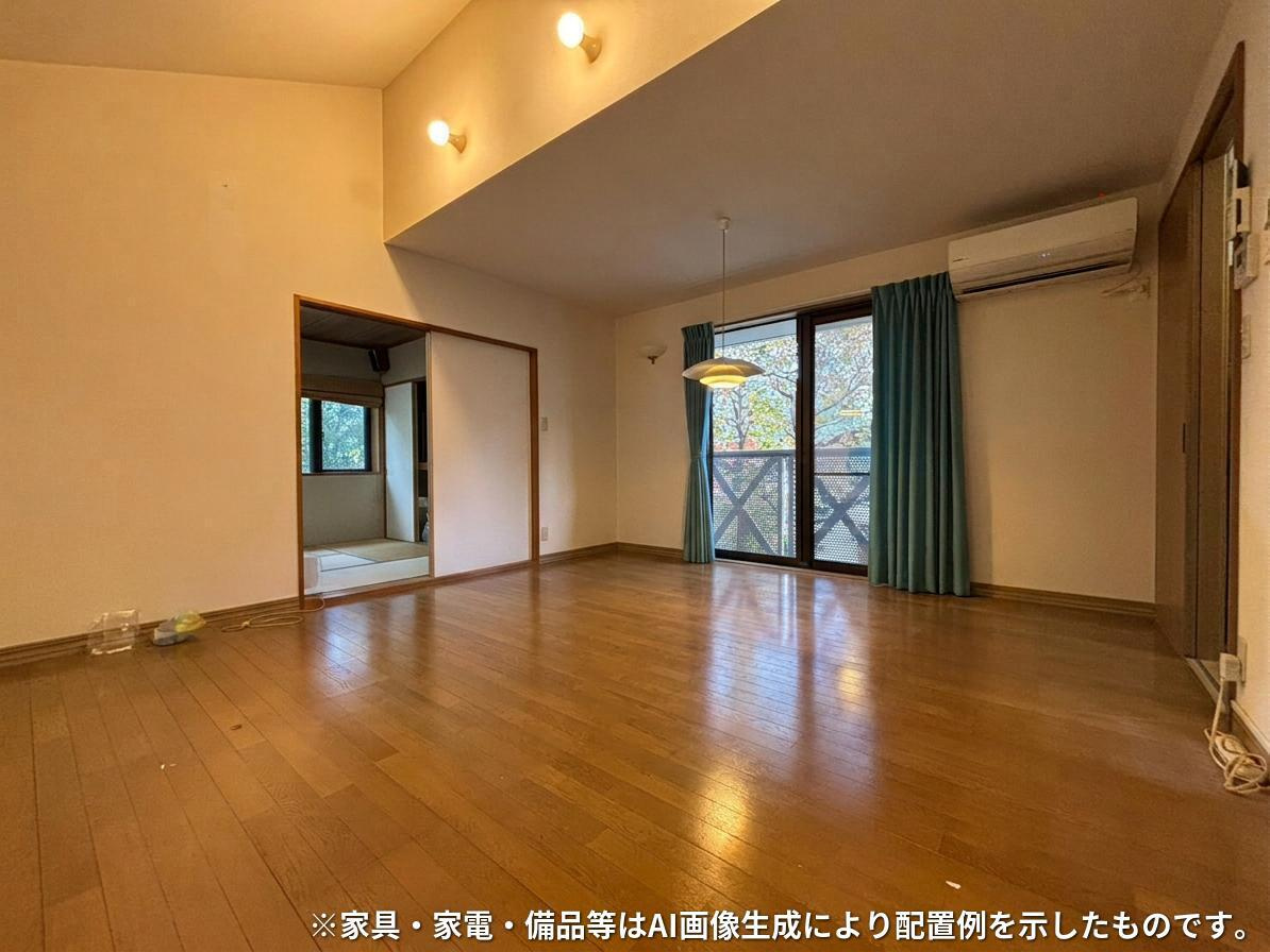 那須町大字高久乙 那須高雄台管理別荘地 中古物件の居間・リビング