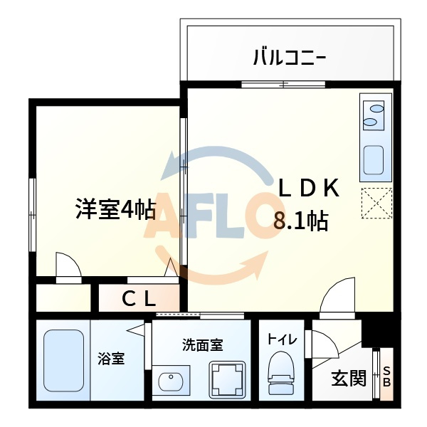 F asecia　Velos（エフアセシアヴェロス）の間取り|F asecia　Velos（エフアセシアヴェロス）　間取り