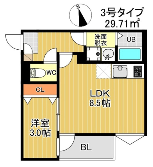 【間取り】 |  R-smart 九産大前Ⅰ
