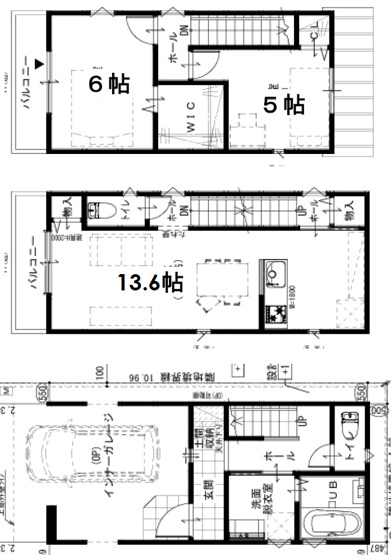 【間取り】 | 港区八幡屋戸建