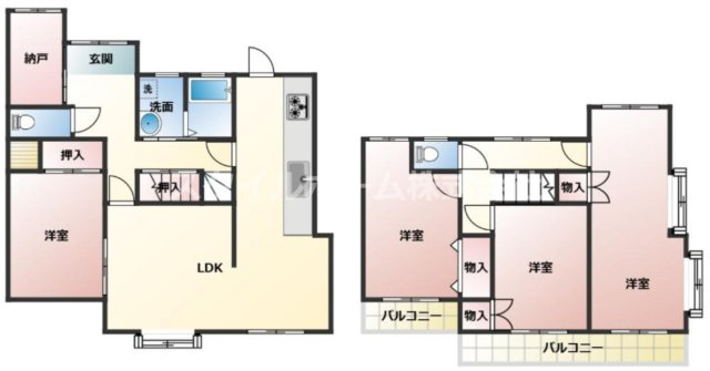 【間取り】 | 西高師町戸建