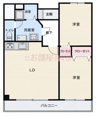 南薫ハイツの間取り