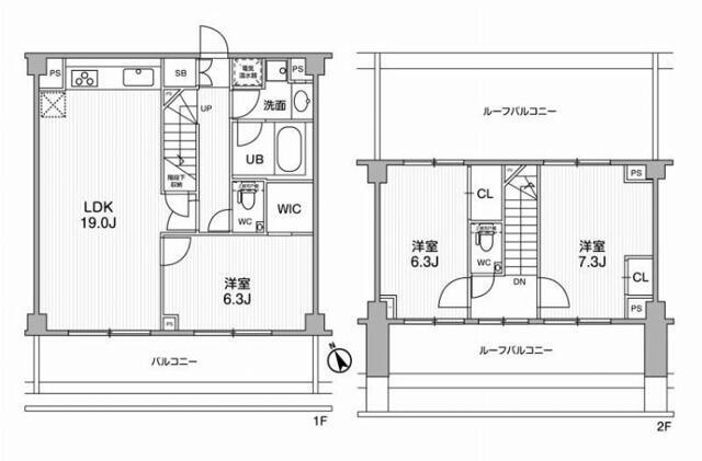 六本木デュープレックスエムズ(ロッポンギデュープレックスエムズ)の間取り