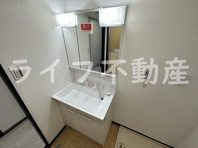 木の国ハイツの独立洗面台