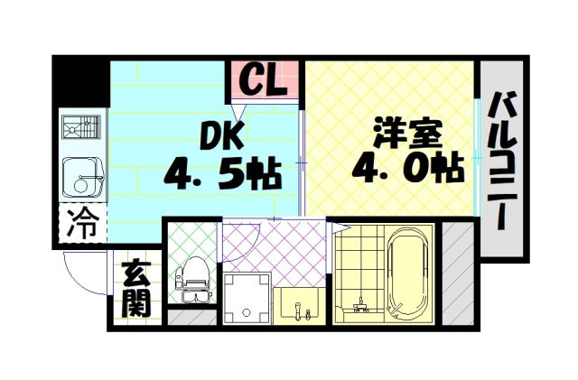 【間取り】 | メビウス難波WESTレジデンス