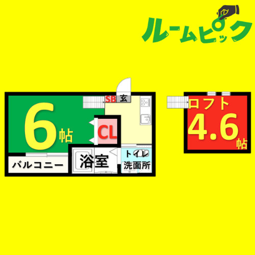 わっせTOYOKUNI　名古屋市賃貸　仲介手数料無料の間取り