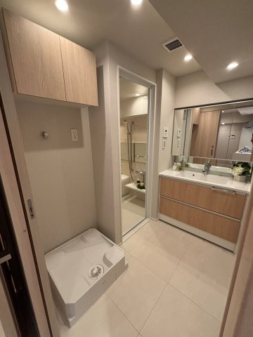 朝日中目黒マンションの脱衣所