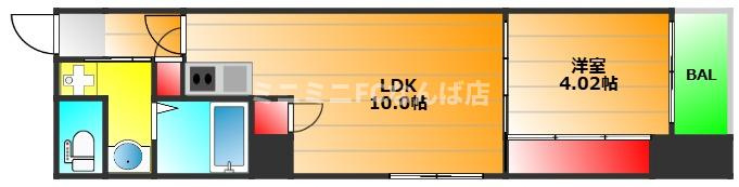 ＥＳ北浜の間取り|現状有姿