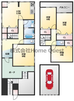 【間取り】 | 平野2丁目戸建