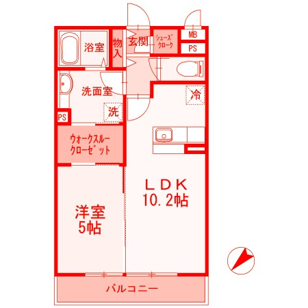 半夏生の間取り|人気の大手施工1LDK・41.23㎡♪