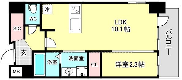 JMFレジデンス海老江の間取り