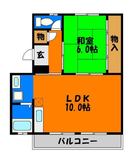 【間取り】 | コーポモリヨシ2号棟 | この広さでこの価格！おすすめです☆