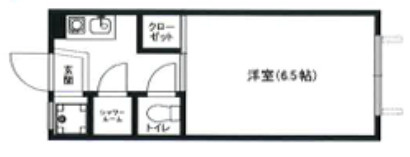 神戸市灘区篠原北町３丁目の賃貸マンションの間取り