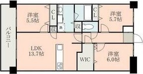 アルファスマート九品寺の間取り