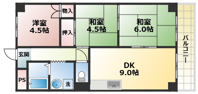 ウエストヒルの間取り