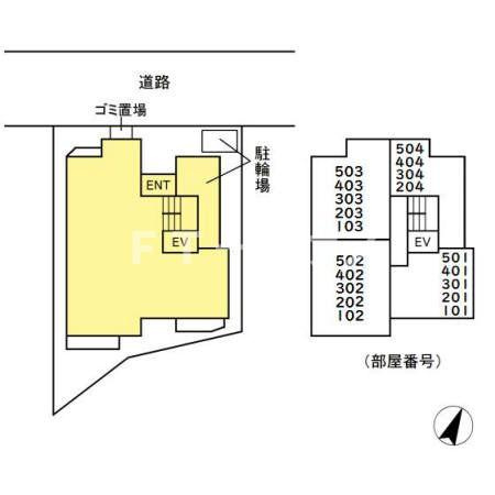 Blanc Neige Nishichiba（ブラン　ネージュ）の区画図