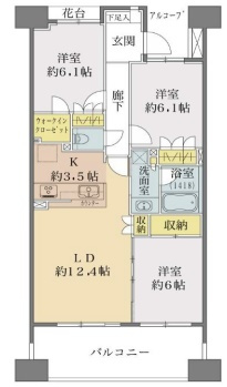アクトピア北赤羽四番館の間取り