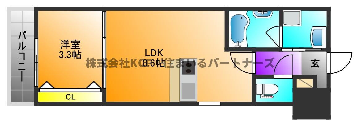 RizGrande 花畑駅前の間取り