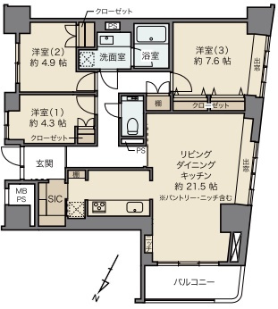 フォルム小石川の間取り
