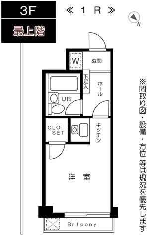 朝日プラザ桜新町の間取り