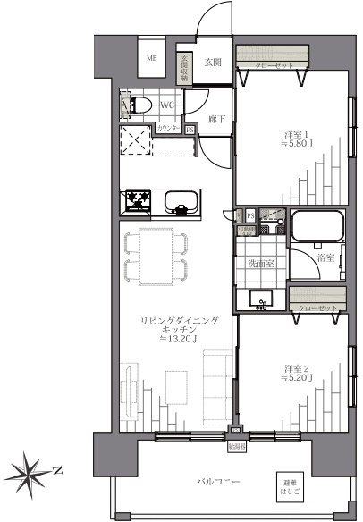 パレステージ秋葉原の間取り
