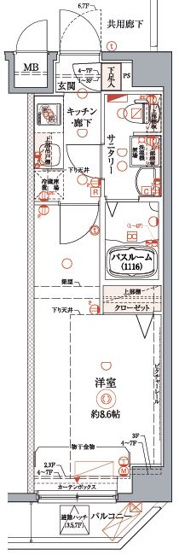 【間取り】 | クレヴィスタ豊洲ベイサイド