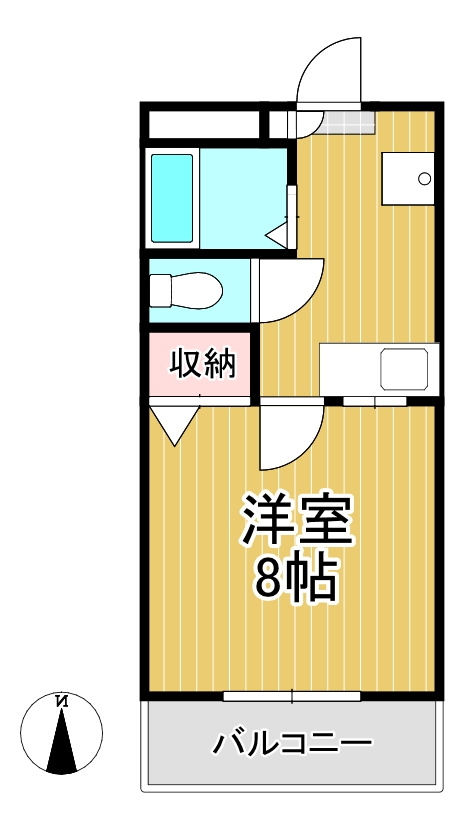 プランドゥ合川Ⅰの間取り